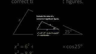  Finding a Side of a Triangle using Cosine Rule