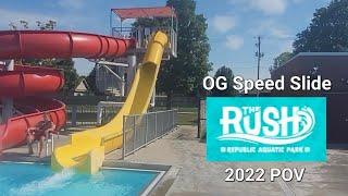 Speed Slide (Original) 2022 POV | The Rush Republic Aquatic Park