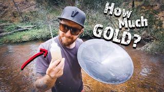 Gold Mining With A Traditional Gold Pan