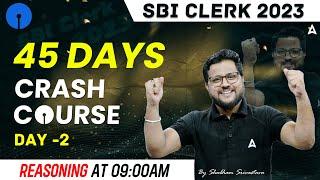 SBI Clerk 2023 | SBI Clerk Reasoning Crash Course | By Shubham Srivastava | Day 2