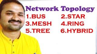 Network Topologies || BUS || STAR || MESH || RING || TREE || HYBRID || COMPUTER || CN