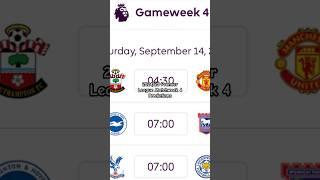 2024/25 Premier League Matchweek 4 Predictions #football #premierleague #predictions #sports #shorts