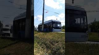 Троллейбус Тролза-5265.02 «Мегаполис» на 14 маршруте. Севастополь.