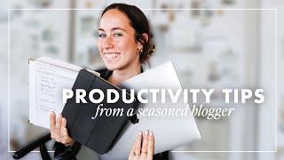 Productivity Tips for Blogging | How I Stay Motivated & Organized
