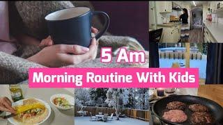 5 AM Morning Routine With Kids  / Morning to Night Routine / Kids Lunchbox & Gifts idea