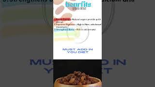 benifits of raisins ( kishmish)
