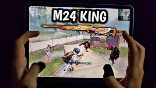 M24 KING LIVE CHALLENGE | 1 VS 3 IPAD PRO 90 FPS HANDCAM | PUBG MOBILE