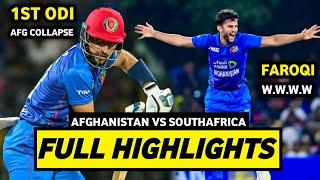 Afghanistan Vs South Africa 1st ODI Match 2024 Full Highlights | AFG VS SA