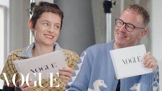 Emma Corrin & Harry Lambert Answer Rapid-Fire Questions | Off the Cuff | Vogue