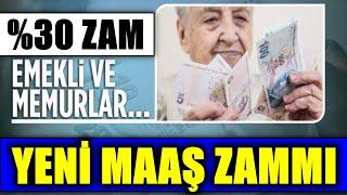 EMEKLİ MAAŞLARINA YENİ BİR EK ZAM TALİMATI EMEKLİYE %30 EK ZAM KARARI