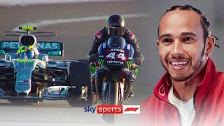"It was UNFORGETTABLE to ride with you!"  | Lewis Hamilton and Valentino Rossi swap seats!