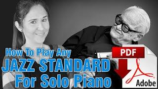 How To Play ANY JAZZ STANDARD For Solo Piano | Bluesette