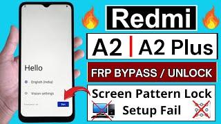 Redmi A2 / A2 Plus Frp Bypass/Unlock Without PC | No Screen Lock Set | Without You-tube Update