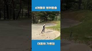 대표의 가르침을 받은 4개월후의 골린이의 변화 #퍼스트골프 #golf #골프스윙 #골프레슨 #골린이 #벙커샷 #벙커탈출