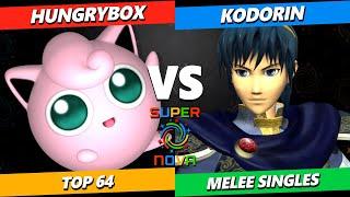 Supernova 2024 - Hungrybox (Puff) Vs. KoDoRiN (Marth) Smash Melee - SSBM