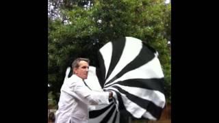 Painted Pinwheel: Black and White