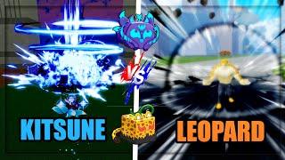 Kitsune Vs Leopard - Blox Fruits!!