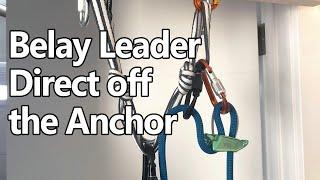How to Belay Directly off the Anchor (Fixed Point Lead Belay): Multi Pitch Climbing