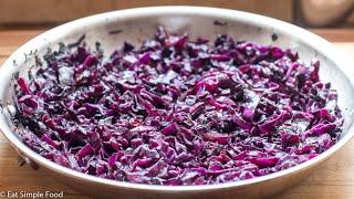 Simple Sautéed Red Cabbage Recipe - EatSimpleFood.com