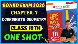 Oswaal Question Bank Class 10 Maths Chapter 7 Coordinate Geometry in ONE SHOT For Board Exam 2025