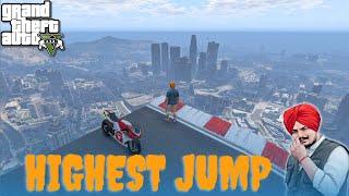 GTA 5: Bike Stunt | Sidhu MooseWala | Highest Jump | New Video | 2024 | Gamerz D