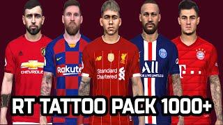 PES 2017 | RT Mega Tattoo Pack 2020 AIO (1000+ Tattoo)