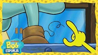 El hilo molesto de Calamardo | Bob Esponja en Español