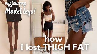 How I lost Thigh Fat and Muscle to get Model slim legs (how I lost weight)