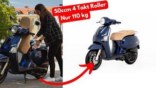 PRICES FALL! 2.348,- € with ABS scooter online memory 50cc 4 stroke scooter retro design review 2023