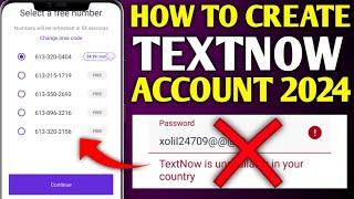 How to fix textnow is unavailable in your country | textnow account create | textnow sign up problem