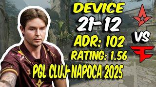 device drops 21 Kills vs FaZe! device POV (Ancient) at PGL Cluj-Napoca 2025