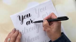 Learn How to Write Quotes with Brush Pen Calligraphy