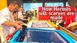 How Hermès Silk Scarves Are Made