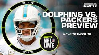 The problems the Dolphins pose for the Packers  + Bo Nix isn’t looking like a rookie  | NFL Live