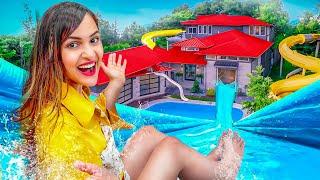 I built a WATERPARK in my HOUSE  *OMG*