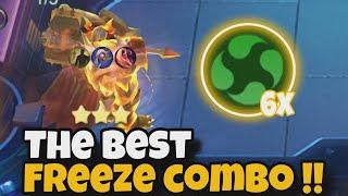 THE BEST FREEZE COMBO !! TIGREAL ELEMENTALIST NON-STOP STUN | MAGIC CHESS MLBB