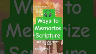 Ways to Memorize Scripture -  2 #scripturememorize #Bibleverses  #Psalm119v11 #loritrieslife