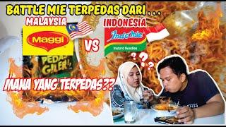 MANA YANG PALING PEDAS?? MIE GORENG PEDAS MAGGI (MALAYSIA) VS INDOMIE PEDAS (INDONESIA)