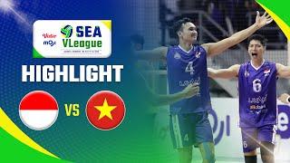 Highlight SEA VLeague 2023 Indonesia VS Vietnam 3 - 0  | Moji