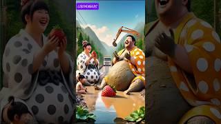 Evolution of cat: Sumo wrestler and family sitting on the dirty road  truck#cat#cute#love#shorts