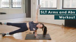 SLT Slider Workout for Upper-Body Stability | Trainer of the Month Club | Well+Good