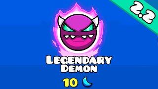 FIRST 2.2 LEGENDARY DEMON | "Coaster Mountain" (All Coins) by Serponge | Geometry Dash 2.2