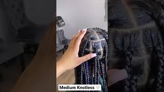 Medium Knotless Braids#knotlessbraids