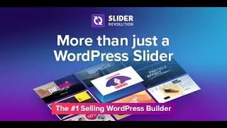 Slider Revolution Responsive WordPress Plugin by themepunch