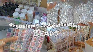 ORGANIZING and RESTOCKING BEADS 