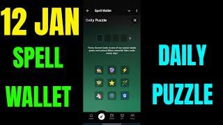 Spell Wallet Puzzle Today 12 January | Spell Wallet Daily Puzzle Today | Spell Wallet Secret Code