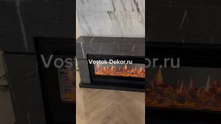 Установили линейный электрокамин с 5D эффектом от бренда Royal Flame