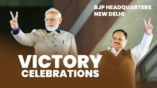 Victory celebrations at BJP headquarters in New Delhi | BJP Live | #bjp | PM Modi