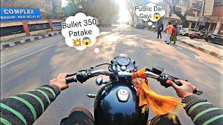 Bullet 350 Pataka Reaction  | Bullet m Patake Kese Fode | Public Reaction  | @b4bullet