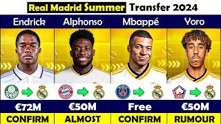 Real Madrid CONFIRMED and RUMOUR Transfers 2024!  FT.  Nacho, Joselu, Mbappé...